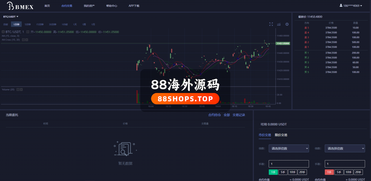 币币交易所合约 / 机器人区块链资产货币 USDT以太坊代币交易所/合约交易/C2C交易所开发全球区域