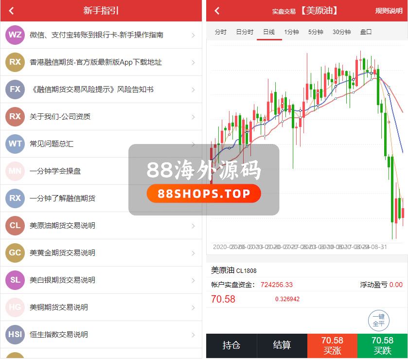 富盈国际微盘源码点位盘yii高端系列+国内国外原油期货盘+带直播页面+完整运营版