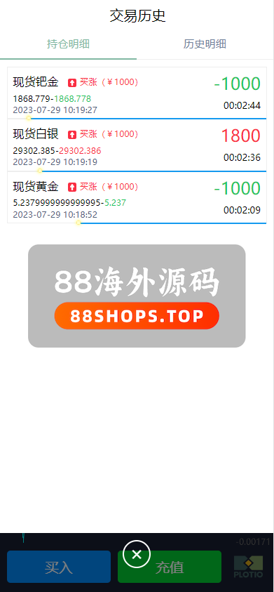 全新定制微盘系统/贵金属期货微交易系统/房间玩法613-8