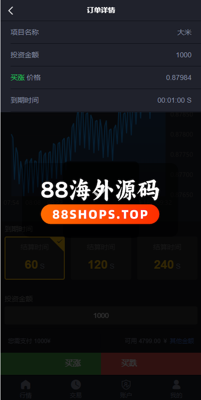 二开版微交易系统/粮食微盘系统/双语言微盘590-4