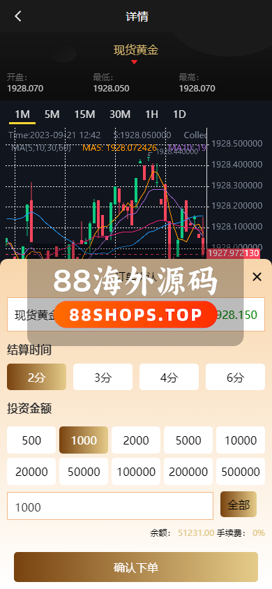 运营版微盘系统/期货黄金白银交易/微交易源码/代理后台649-5