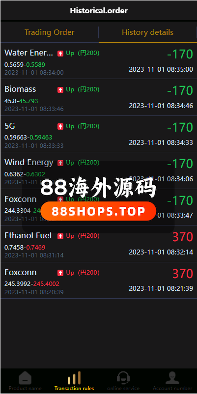 海外多语言微盘系统/日本微交易系统/时间盘系统674-9