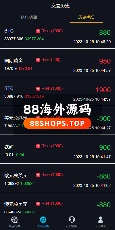 uniapp版微盘系统/虚拟币外汇微交易/时间盘系统672-8