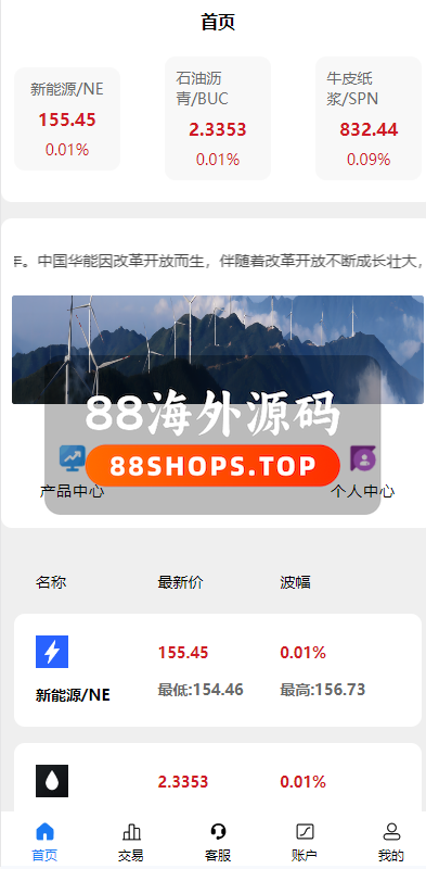 二开版uinapp微盘系统/微交易所系统/微盘源码658-2