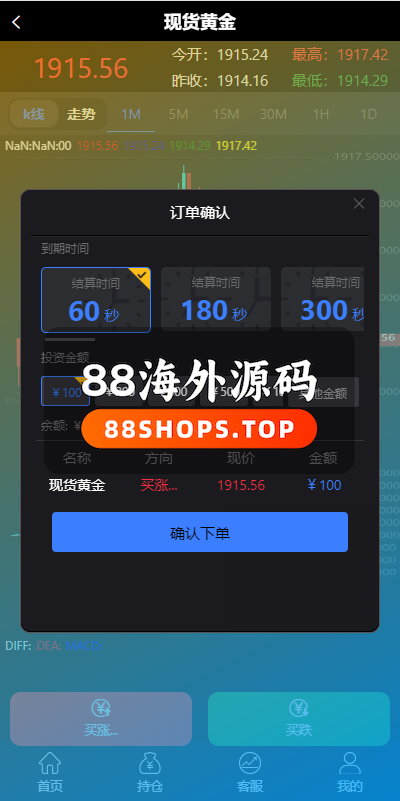 二开微盘系统/外汇/期货/基金/指数/微交易系统628-7