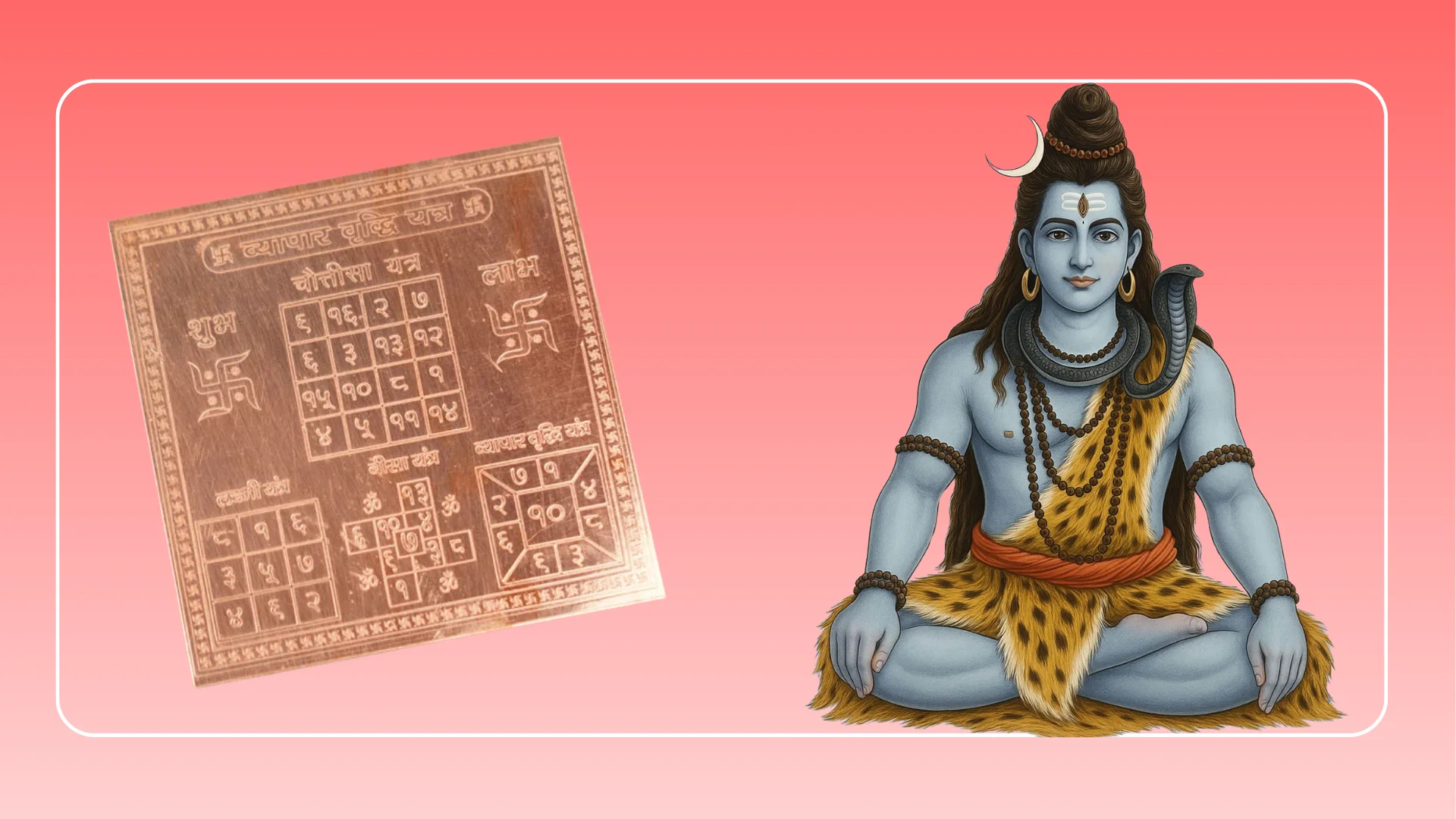 Copper Shri Vyapar Vriddhi Yantra (4x4 Inch) – Energized Business Growth