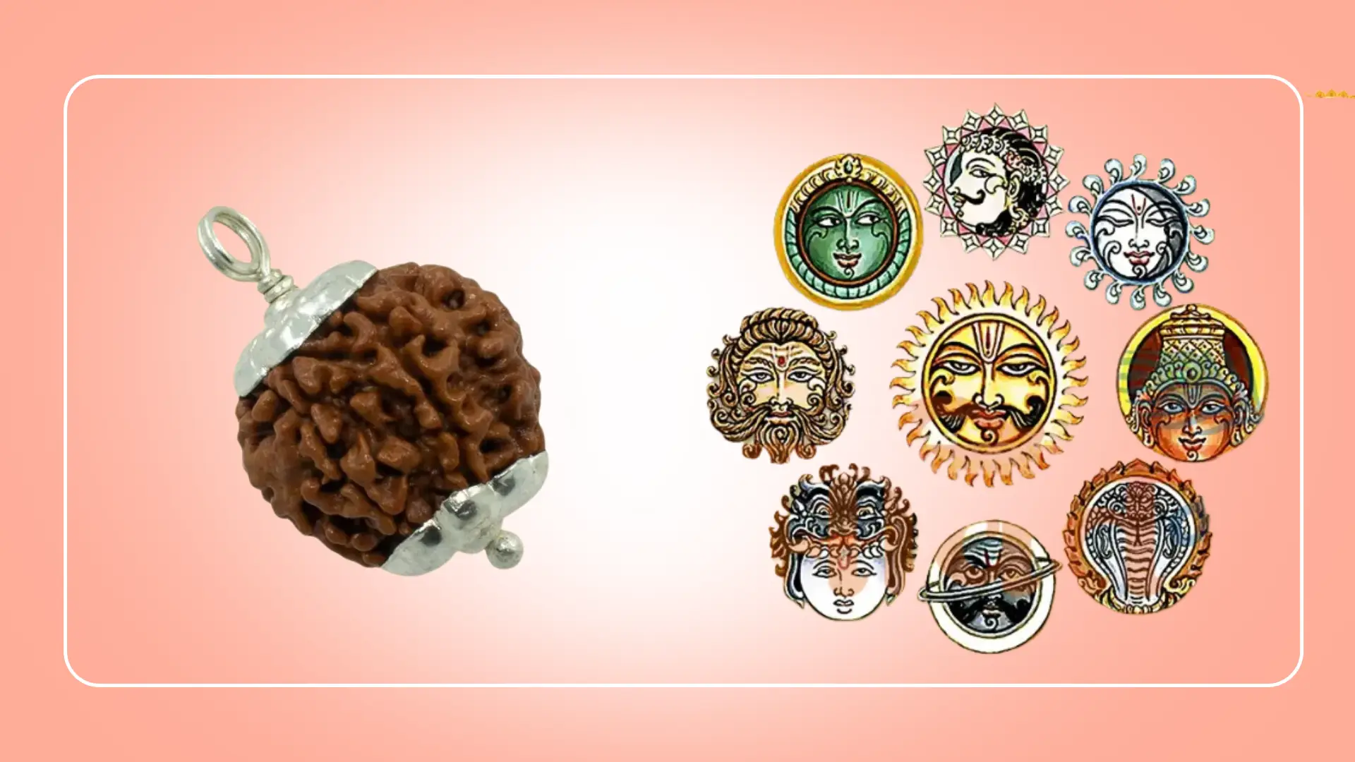 Abhimantrit 7 Mukhi Rudraksh with Silver Cap