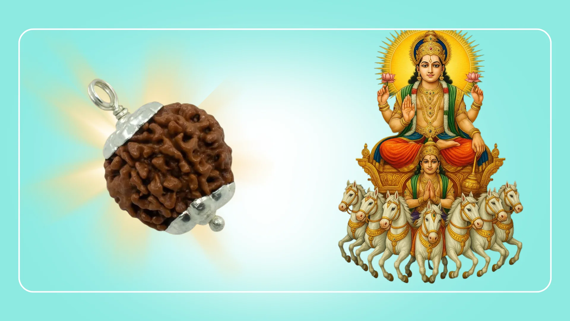 Abhimantrit 7 Mukhi Rudraksh with Silver Cap