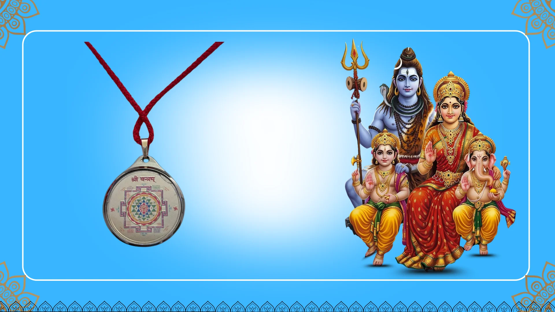 Energized Sri yantra pendent with Mata Mahalaxmi