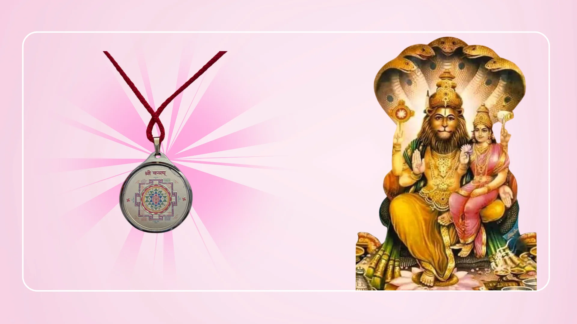 Energized Sri yantra pendent with Mata Mahalaxmi