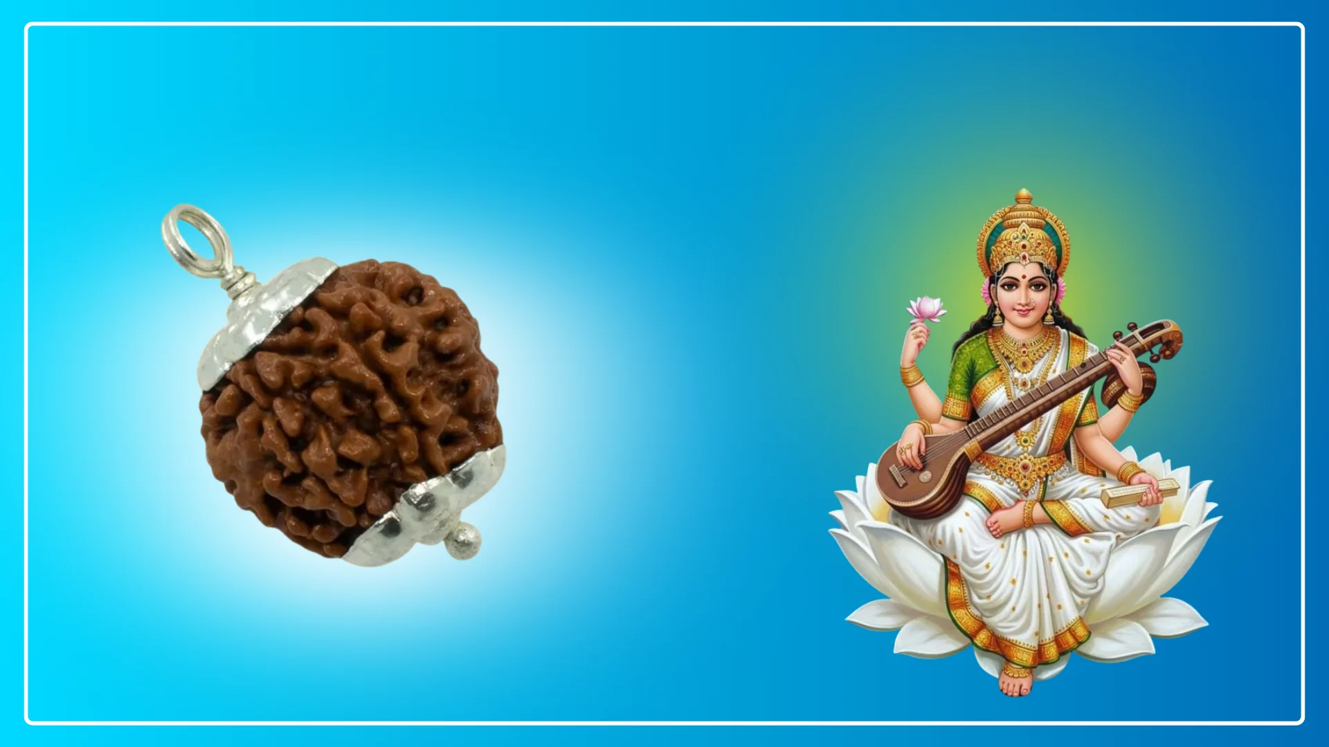 Abhimantrit 7 Mukhi Rudraksh with Silver Cap