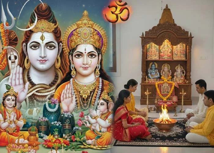 Monday Special: Grih Shanti Shiv Parivaar Puja and Shiv Parivaar Mahaarti Brings peace and divine protection to the home by removing negativity and Vastu-related disturbances, improving harmony, health, and prosperity.