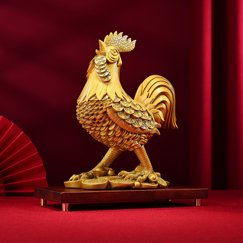 Фигурка медного петуха от Tongxinxiang, малый и большой размер, знак зодиака Денежный петух, украшение для дома, декоративный элемент для гостиной