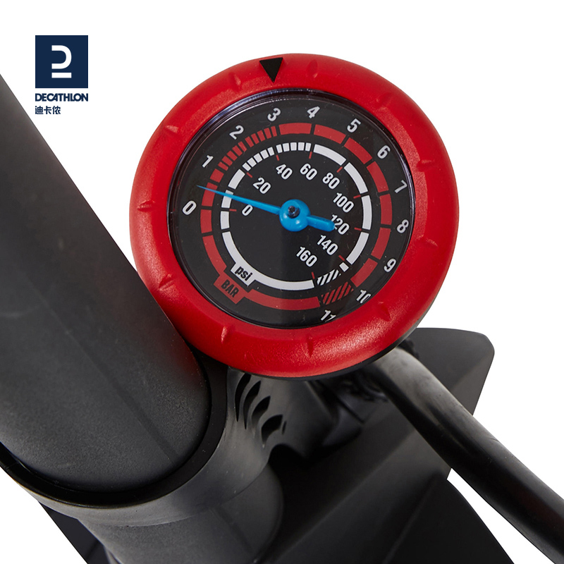 Напольный велосипедный насос высокого давления Decathlon с французским и американским клапанами для баскетбола и электромобилей OVB2