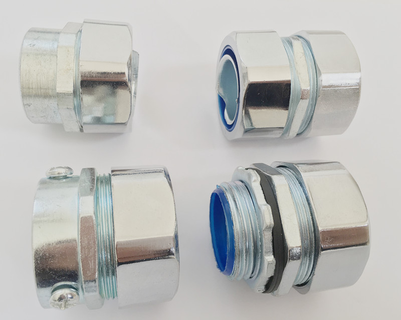 Металлический гибкий соединитель с пластиковой оболочкой шестигранный соединитель для коробки распределения кабеля, соединитель для коробок распределения, соединитель для кабельных лотков, внешняя резьба 6 пунктов