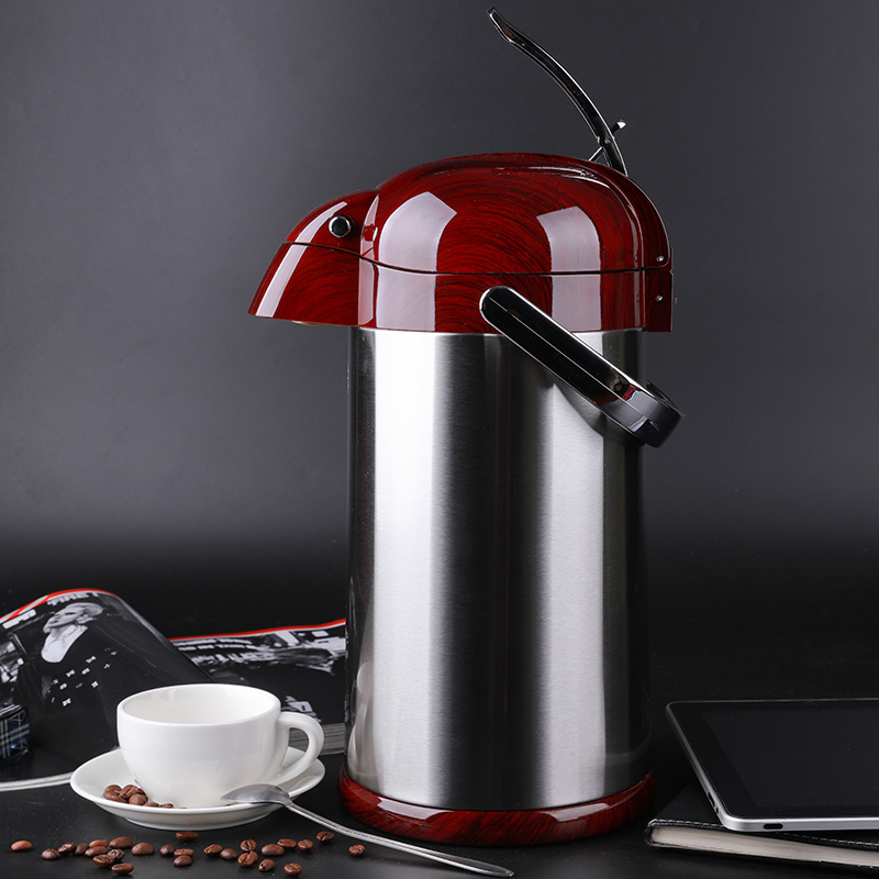 Термос для горячей воды с воздушным давлением Qingshui большого объема из нержавеющей стали для дома и автомобиля