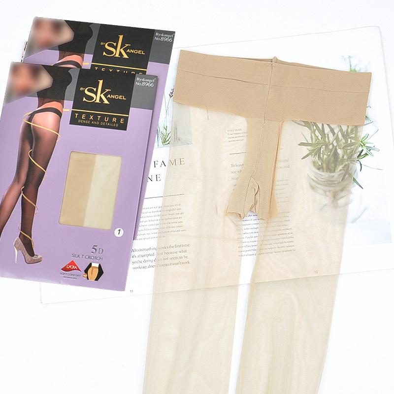 Набор из 6 пар SK8966 ультратонких чулок 3D без ощущения, летние невидимые колготки с бесшовной вставкой 5D, низкая посадка, прозрачные носки
