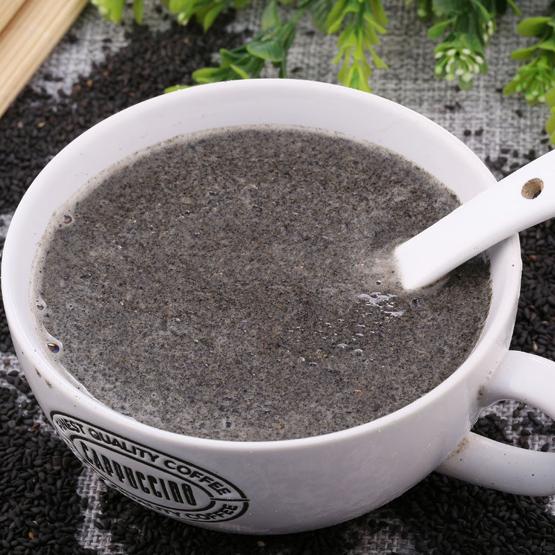 Свежая обжаренная черная кунжутная паста - свежая обжарка и перемолка, чистый черный кунжутный порошок 500 г, бесплатная доставка при покупке 2 штук