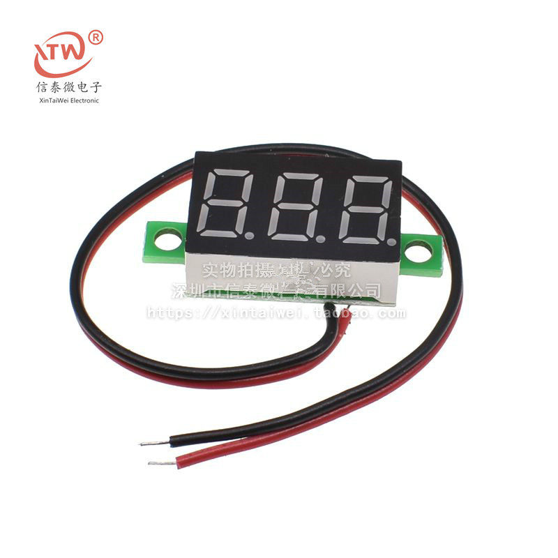 0.28 Inch 0.36 Inch Digital Tube 4V-30V Two-Wire Variable Precision Digital DC Voltmeter