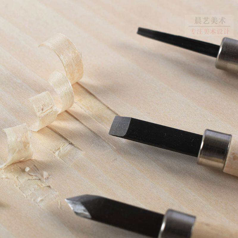 Набор резцов для резьбы по дереву Woodpecker для студентов - инструменты для гравировки и печатной графики