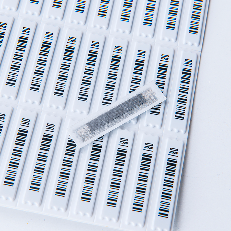 Аккусто-магнитная антикражная штрих-код наклейка, супермаркетная антикражная бирка, антикражная полоса, мягкая антикражная этикетка, импортная DR антикражная полоса