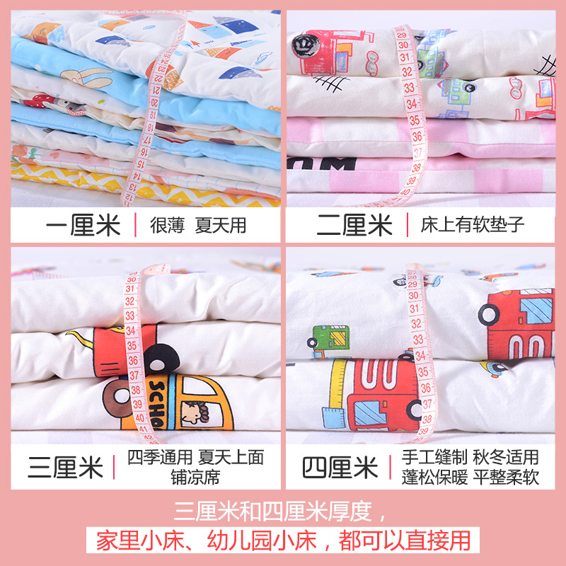 Индивидуальный детский матрас для детского сада, мат для дневного сна, детский хлопковый коврик, натуральное хлопковое одеяло на все сезоны, тонкий