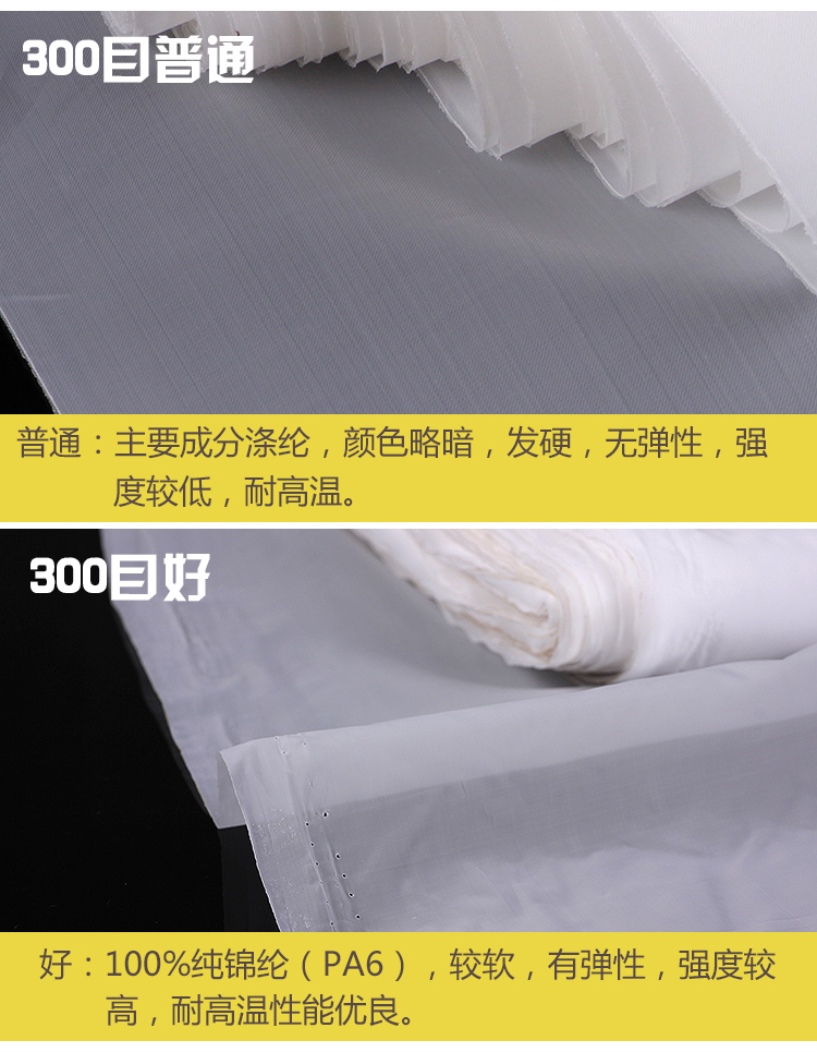 Нейлоновая сетка 80-300 ячеек шириной 1,27 м для фильтрации краски, модель B