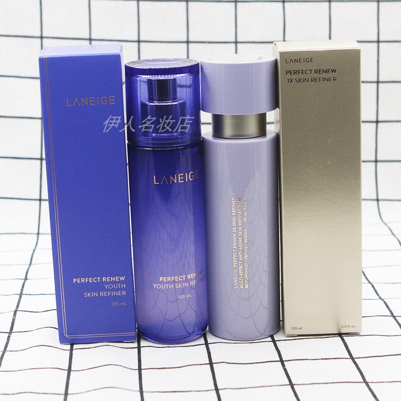 Laneige Тройная эссенция для лица Perfect Renew 150 мл с золотым увлажняющим тоником 120 мл для подтяжки кожи