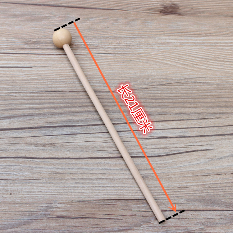 Детский игровой молоток для музыкальных инструментов Орфф, деревянный с круглой головкой, молоток для барабана и гонга