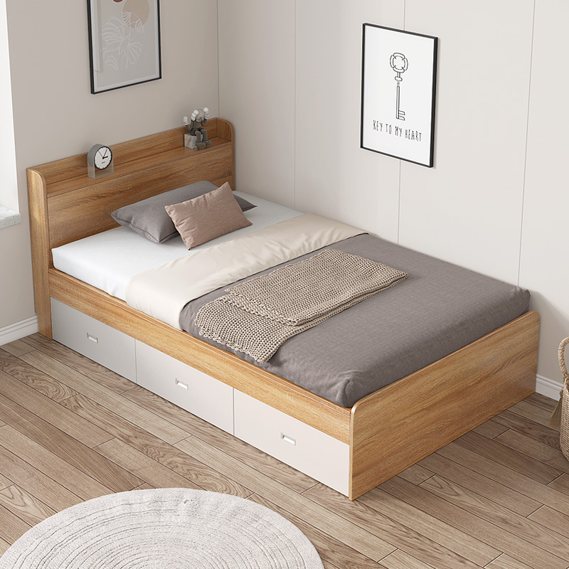 Детская односпальная кровать для малогабаритных квартир 1 м и 1,2 м с ящиками для хранения, просторная кровать для аренды