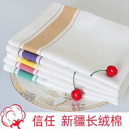 100% хлопковые гостиничные салфетки, высокоплотная ткань для протирки стаканов, высокая впитываемость, не линяет, не пушится, хлопок Синьцзян