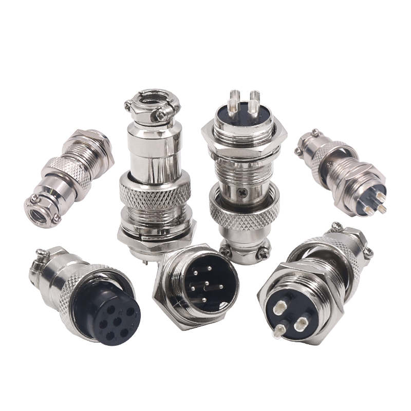 Авиационный разъем GX16 - 2 отверстия 3 контакта 4 мужских 5 женских 6P 8 9 контактов 10 гнезд соединитель пара 7