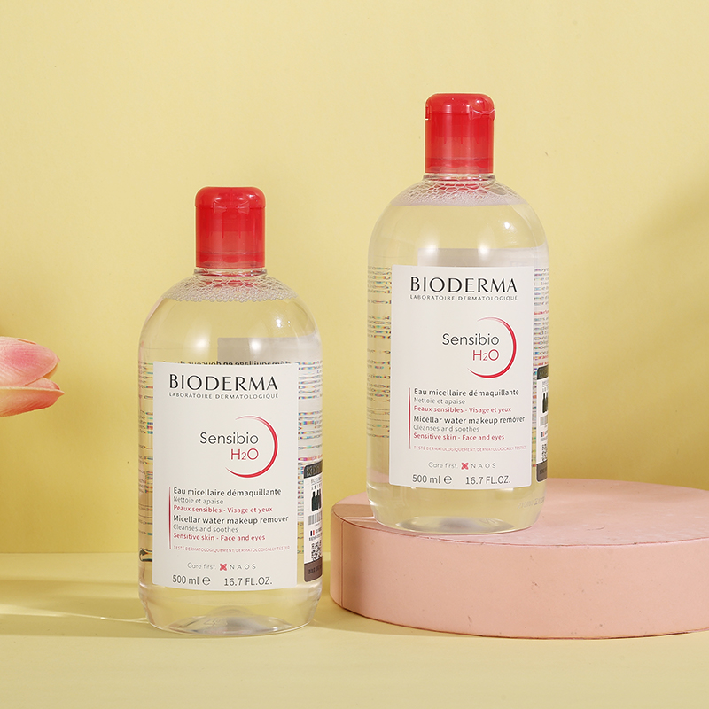Bioderma贝德玛卸妆水女脸部温和深层清洁粉水眼唇脸三合一500ML