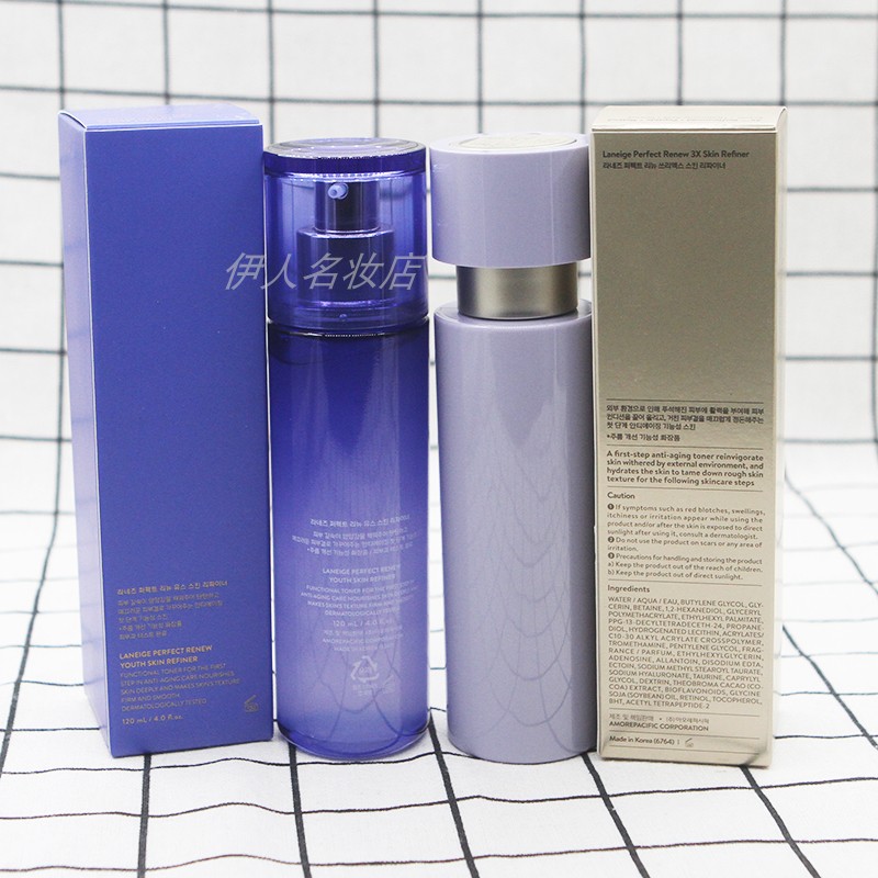 Laneige Тройная эссенция для лица Perfect Renew 150 мл с золотым увлажняющим тоником 120 мл для подтяжки кожи