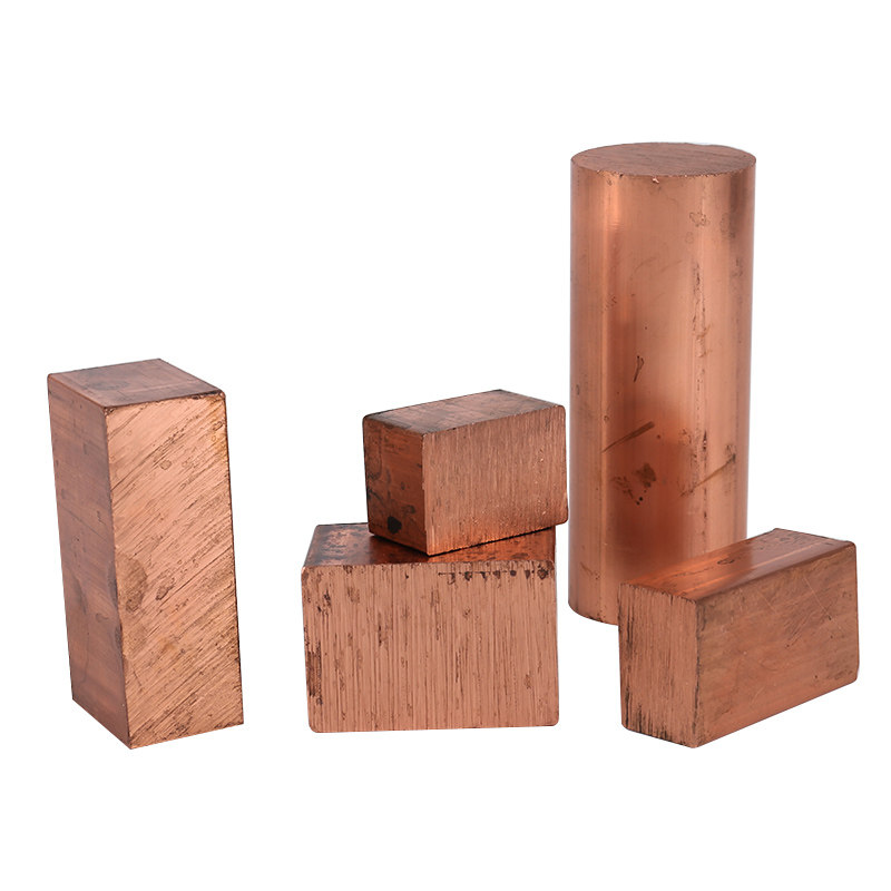 Медный пруток T2 медный лист T3 заземляющий плоский квадратный пруток красный медный электрод электролитический медный блок безкислородный медный лист круглый пруток