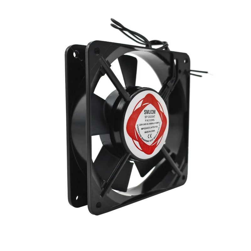Осьевой вентилятор 12025 110/220В с двойным шарикоподшипником, полностью медный, бесшумный, 12 см для корпуса и шкафа охлаждения
