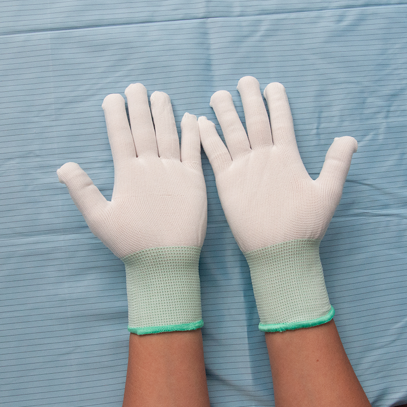 13-ниточные белые нейлоновые перчатки без пыли антистатические для сборочных работ утолщенные износостойкие противоскользящие рабочие перчатки напрямую от производителя