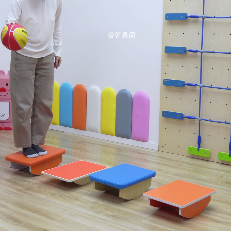 Домашняя балансировочная доска для сенсорной интеграции детей | Стул для реабилитации малышей из дерева, игрушка Mango Garden