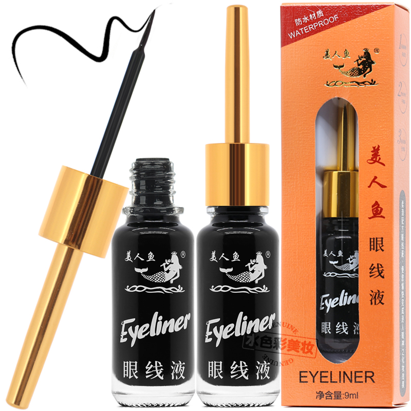Оригинальная жидкая подводка для глаз Mermaid, стойкая, водостойкая, устойчивая к поту, не смывающаяся, ультратонкая, для студентов и начинающих