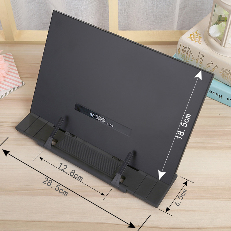 Письменные принадлежности Dongqi Металлическая подставка для чтения Клип для документов для компьютера Стойка для файлов Держатель документов Подставка для чтения и печати 706