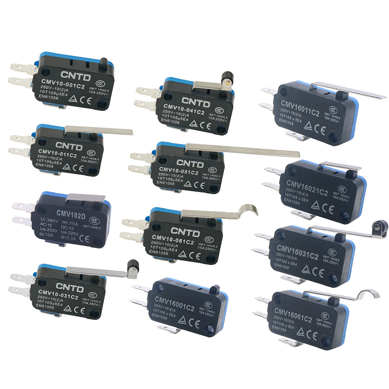 Changde CMV Миниатюрный 1D микровыключатель с 6 кнопками ограничителя хода 3-контактный с миниатюрным длинным рычагом и роликом V15 104d