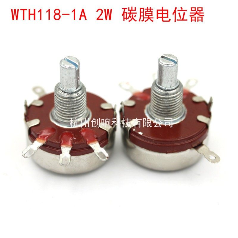 WTH118-1A 2Вт потенциометр 1K 4K 7.1K 22K 47K 100K 220K 470K WH118-1A