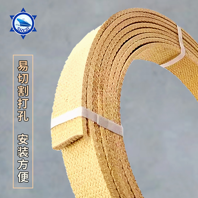 Безасбестовый плетеный тормозной ремень из смолы для якорной и канатной лебедок судового назначения