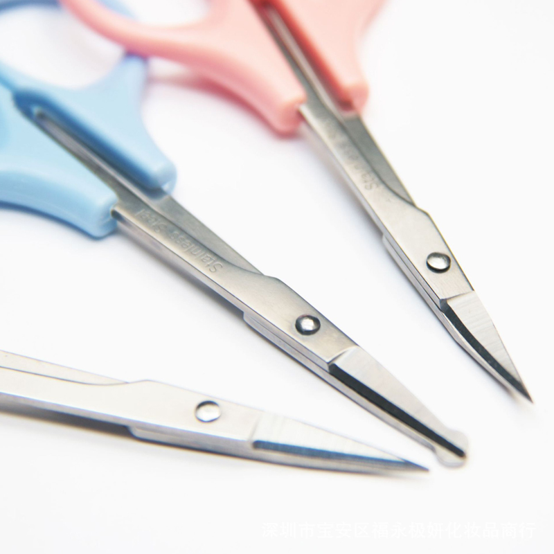 Ножницы для бровей Shuangling, тайваньские ножницы для ресниц, ножницы для двойного века, изогнутые ножницы Shuangling 4 дюйма, ножницы №4