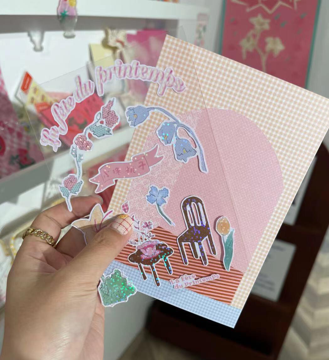 High-Definition Custom Transparent PVC, Washi Paper, Sulfuric Paper Adhesive Stickers DIY Sticker Pack for Journals and Support