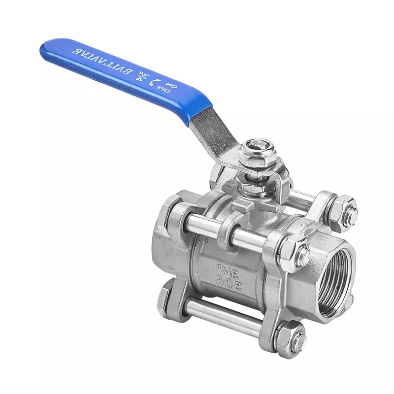 304 Stainless Steel Threaded Three-Piece Ball Valve 4/6/1 Inch and 316 Stainless Steel Three-Piece Internal Thread Ball Valve 2 Inch