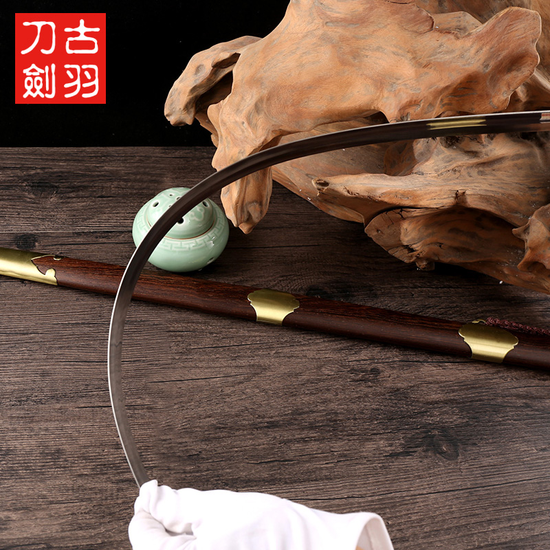 Меч Лунцюань Гую фальшивый медный Тайцзи мягкий меч из нержавеющей стали с ребром для утренних тренировок ушу Тайцзи без заточки