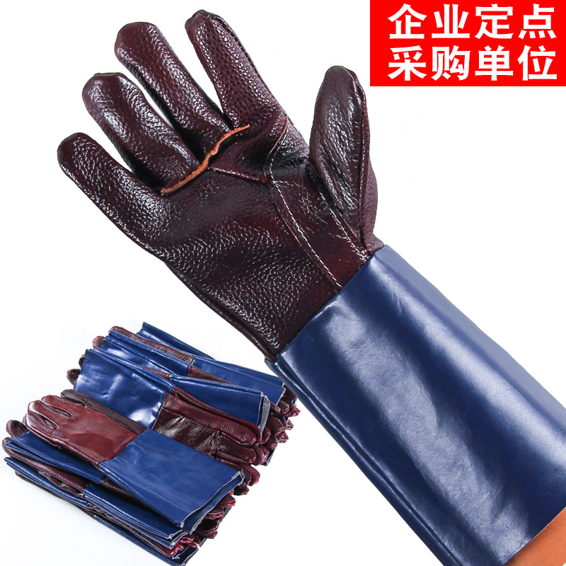 Кожаные сварочные перчатки из телячьей кожи, перчатки для сварщиков, защитные перчатки с устойчивостью к проколам и теплоизоляцией, прочные рабочие перчатки