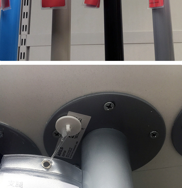 IKEA Лиммон ножки для стола Аддис белый черный металл с регулировкой высоты