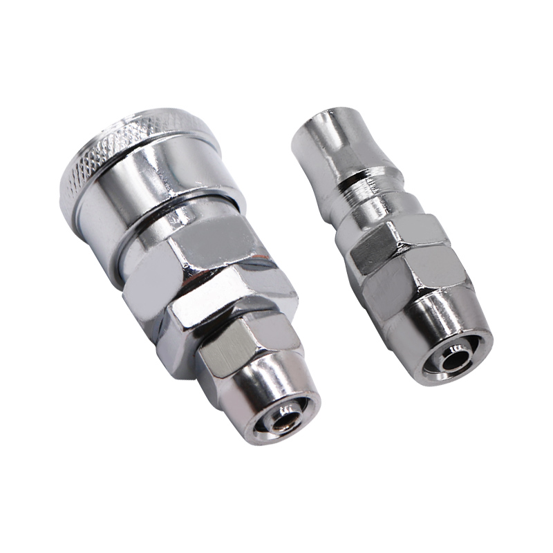 Wood Gun Air Gun 8mm 1012 Tube Air Pump Compressor Wind C-Type Air Nail Quick Connector Female SP20 Male PP20